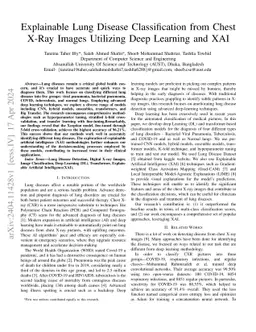 Explainable Lung Disease Classification from Chest X-Ray Images
  Utilizing Deep Learning and XAI