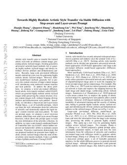 Towards Highly Realistic Artistic Style Transfer via Stable Diffusion
  with Step-aware and Layer-aware Prompt