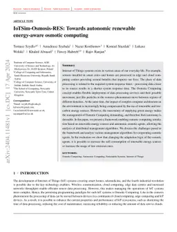 IoTSim-Osmosis-RES: Towards autonomic renewable energy-aware osmotic
  computing