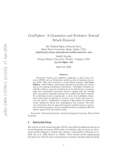 GenFighter: A Generative and Evolutive Textual Attack Removal