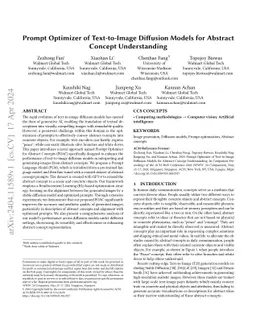 Prompt Optimizer of Text-to-Image Diffusion Models for Abstract Concept
  Understanding