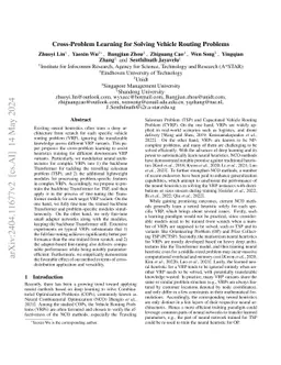 Cross-Problem Learning for Solving Vehicle Routing Problems