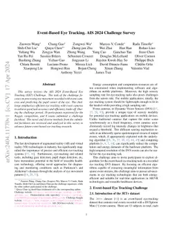 Event-Based Eye Tracking. AIS 2024 Challenge Survey