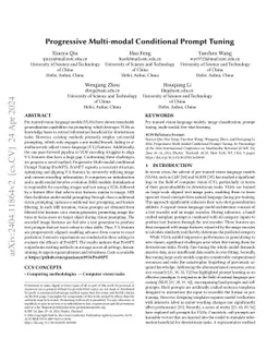 Progressive Multi-modal Conditional Prompt Tuning