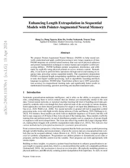 Enhancing Length Extrapolation in Sequential Models with
  Pointer-Augmented Neural Memory