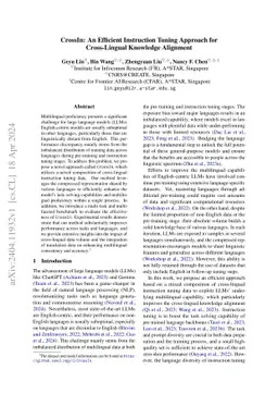 CrossIn: An Efficient Instruction Tuning Approach for Cross-Lingual Knowledge Alignment