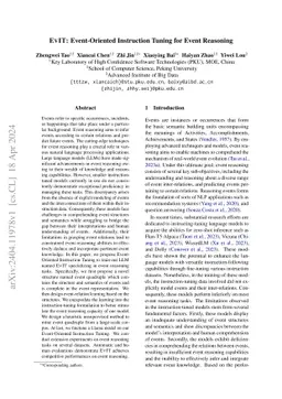 EVIT: Event-Oriented Instruction Tuning for Event Reasoning