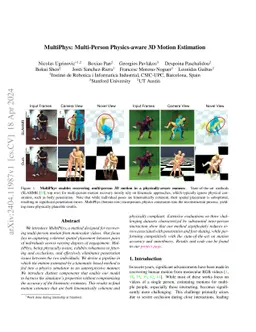 MultiPhys: Multi-Person Physics-aware 3D Motion Estimation
