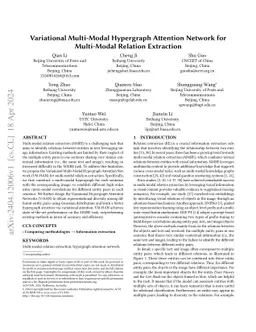 Variational Multi-Modal Hypergraph Attention Network for Multi-Modal
  Relation Extraction