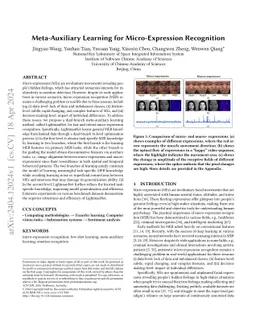 Meta-Auxiliary Learning for Micro-Expression Recognition