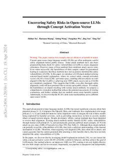 Uncovering Safety Risks of Large Language Models through Concept
  Activation Vector