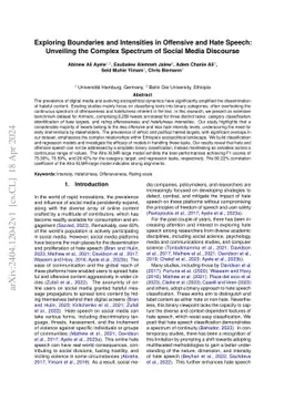 Exploring Boundaries and Intensities in Offensive and Hate Speech:
  Unveiling the Complex Spectrum of Social Media Discourse