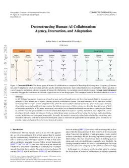 Deconstructing Human-AI Collaboration: Agency, Interaction, and
  Adaptation