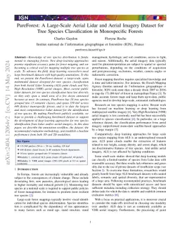 PureForest: A Large-Scale Aerial Lidar and Aerial Imagery Dataset for
  Tree Species Classification in Monospecific Forests