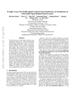 X-Light: Cross-City Traffic Signal Control Using Transformer on
  Transformer as Meta Multi-Agent Reinforcement Learner