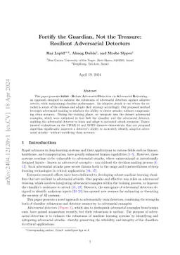 Fortify the Guardian, Not the Treasure: Resilient Adversarial Detectors