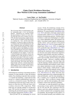 Claim Check-Worthiness Detection: How Well do LLMs Grasp Annotation
  Guidelines?