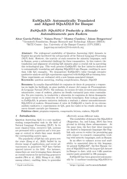 EuSQuAD: Automatically Translated and Aligned SQuAD2.0 for Basque