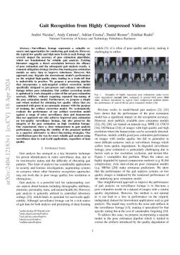 Gait Recognition from Highly Compressed Videos