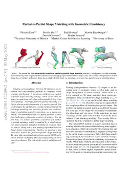 Partial-to-Partial Shape Matching with Geometric Consistency