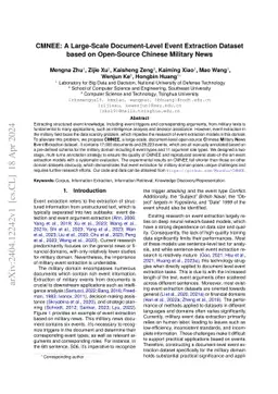CMNEE: A Large-Scale Document-Level Event Extraction Dataset based on
  Open-Source Chinese Military News