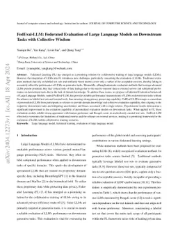 FedEval-LLM: Federated Evaluation of Large Language Models on Downstream
  Tasks with Collective Wisdom