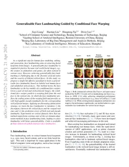 Generalizable Face Landmarking Guided by Conditional Face Warping