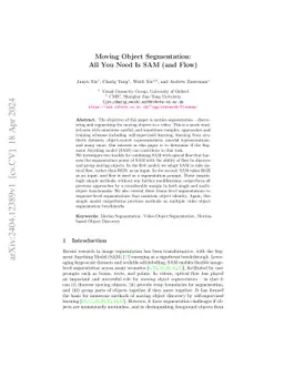 Moving Object Segmentation: All You Need Is SAM (and Flow)