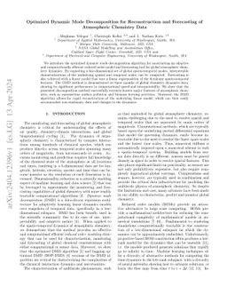 Optimized Dynamic Mode Decomposition for Reconstruction and Forecasting
  of Atmospheric Chemistry Data
