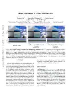 On the Content Bias in Fréchet Video Distance