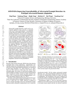 AED-PADA:Improving Generalizability of Adversarial Example Detection via
  Principal Adversarial Domain Adaptation