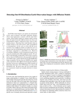 Detecting Out-Of-Distribution Earth Observation Images with Diffusion
  Models