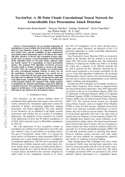 VoxAtnNet: A 3D Point Clouds Convolutional Neural Network for
  Generalizable Face Presentation Attack Detection