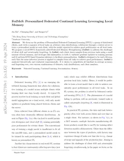 FedMeS: Personalized Federated Continual Learning Leveraging Local
  Memory