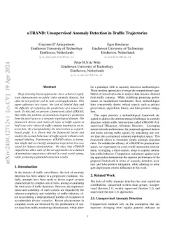uTRAND: Unsupervised Anomaly Detection in Traffic Trajectories