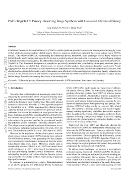 PATE-TripleGAN: Privacy-Preserving Image Synthesis with Gaussian
  Differential Privacy