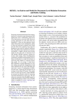 REXEL: An End-to-end Model for Document-Level Relation Extraction and
  Entity Linking