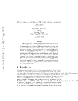 Generative Modelling with High-Order Langevin Dynamics