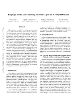 Language-Driven Active Learning for Diverse Open-Set 3D Object Detection