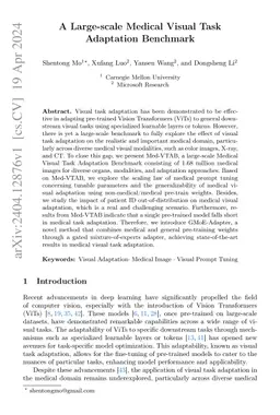 A Large-scale Medical Visual Task Adaptation Benchmark