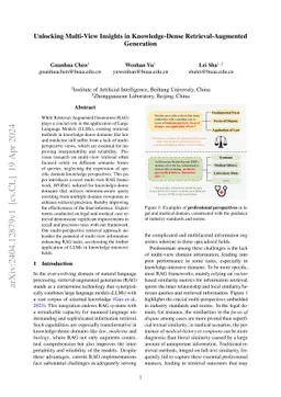 Unlocking Multi-View Insights in Knowledge-Dense Retrieval-Augmented Generation