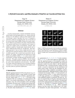 A Hybrid Generative and Discriminative PointNet on Unordered Point Sets
