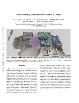 Purposer: Putting Human Motion Generation in Context