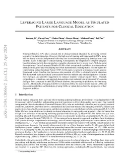 Leveraging Large Language Model as Simulated Patients for Clinical
  Education