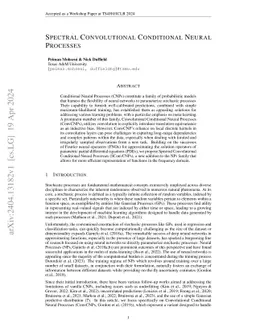 Spectral Convolutional Conditional Neural Processes