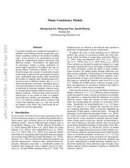 Music Consistency Models