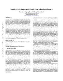 Movie101v2: Improved Movie Narration Benchmark