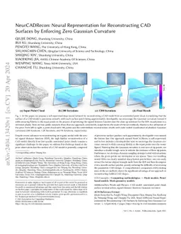 NeurCADRecon: Neural Representation for Reconstructing CAD Surfaces by
  Enforcing Zero Gaussian Curvature