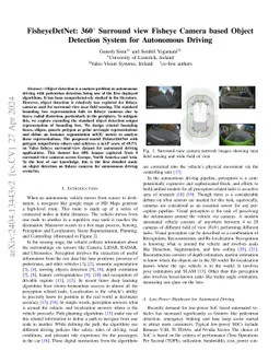 FisheyeDetNet: 360° Surround view Fisheye Camera based Object
  Detection System for Autonomous Driving