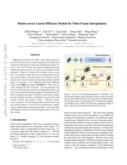 Motion-aware Latent Diffusion Models for Video Frame Interpolation